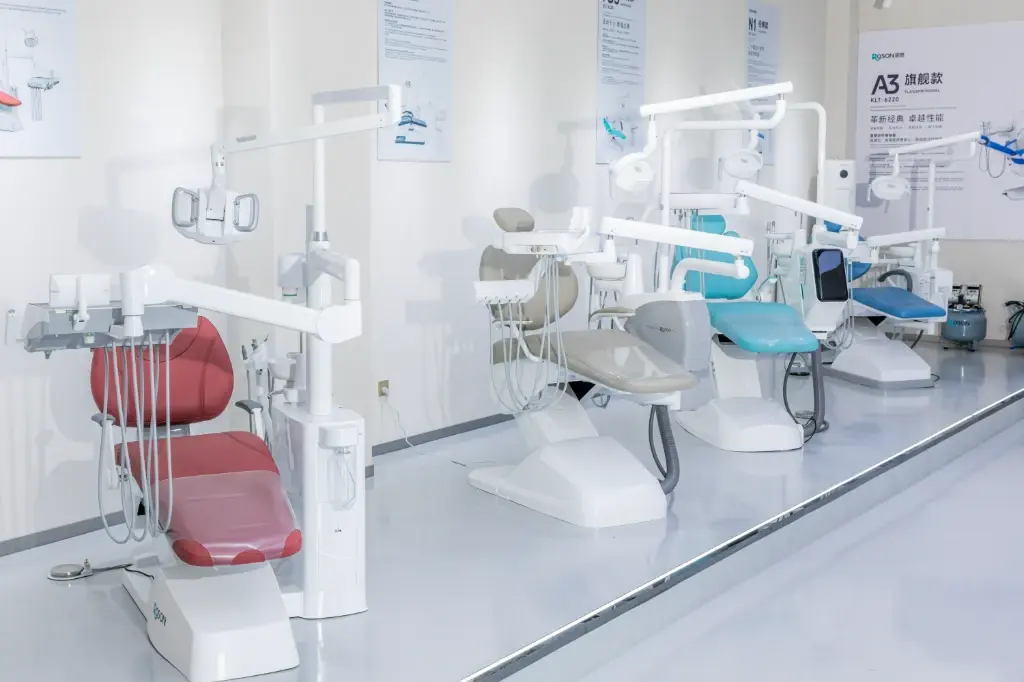 DentaSource Direct showroom with dental equipment on display