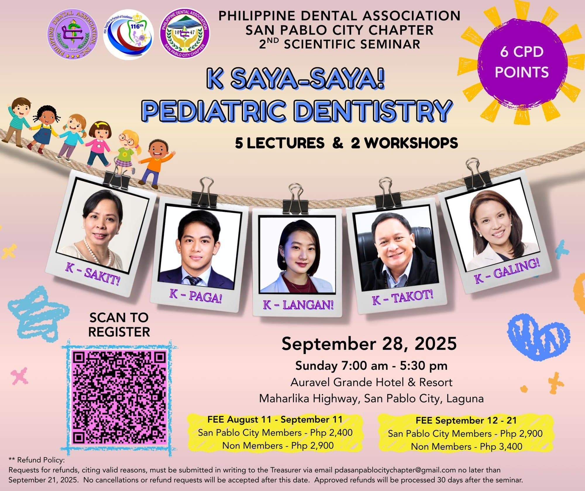 K Saya-Saya! PDA San Pablo City Chapter Fills a Sunday With Pediatric Dentistry: Five Lectures, Two Workshops, 6 CPD Points