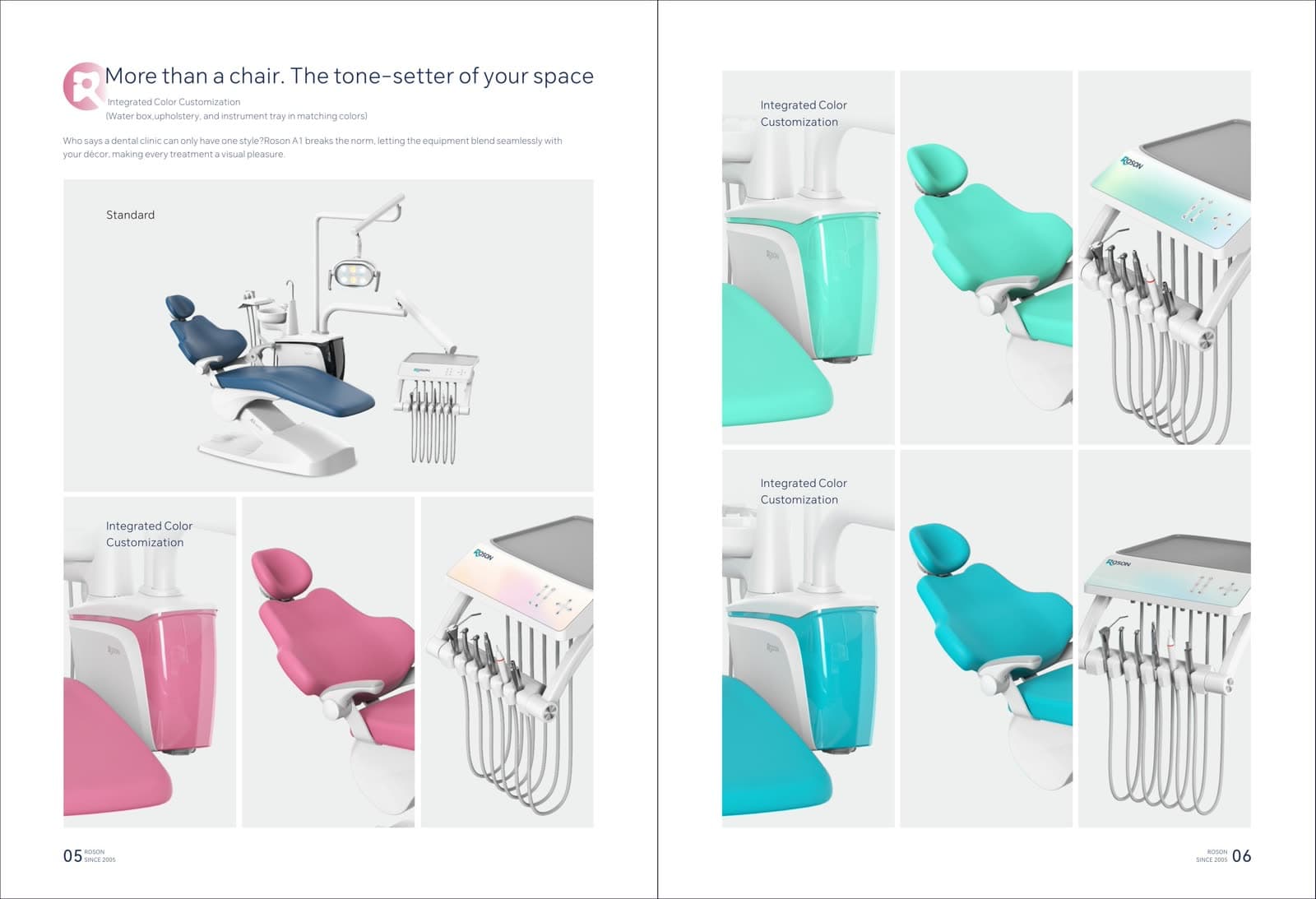 Integrated color customization across the unit