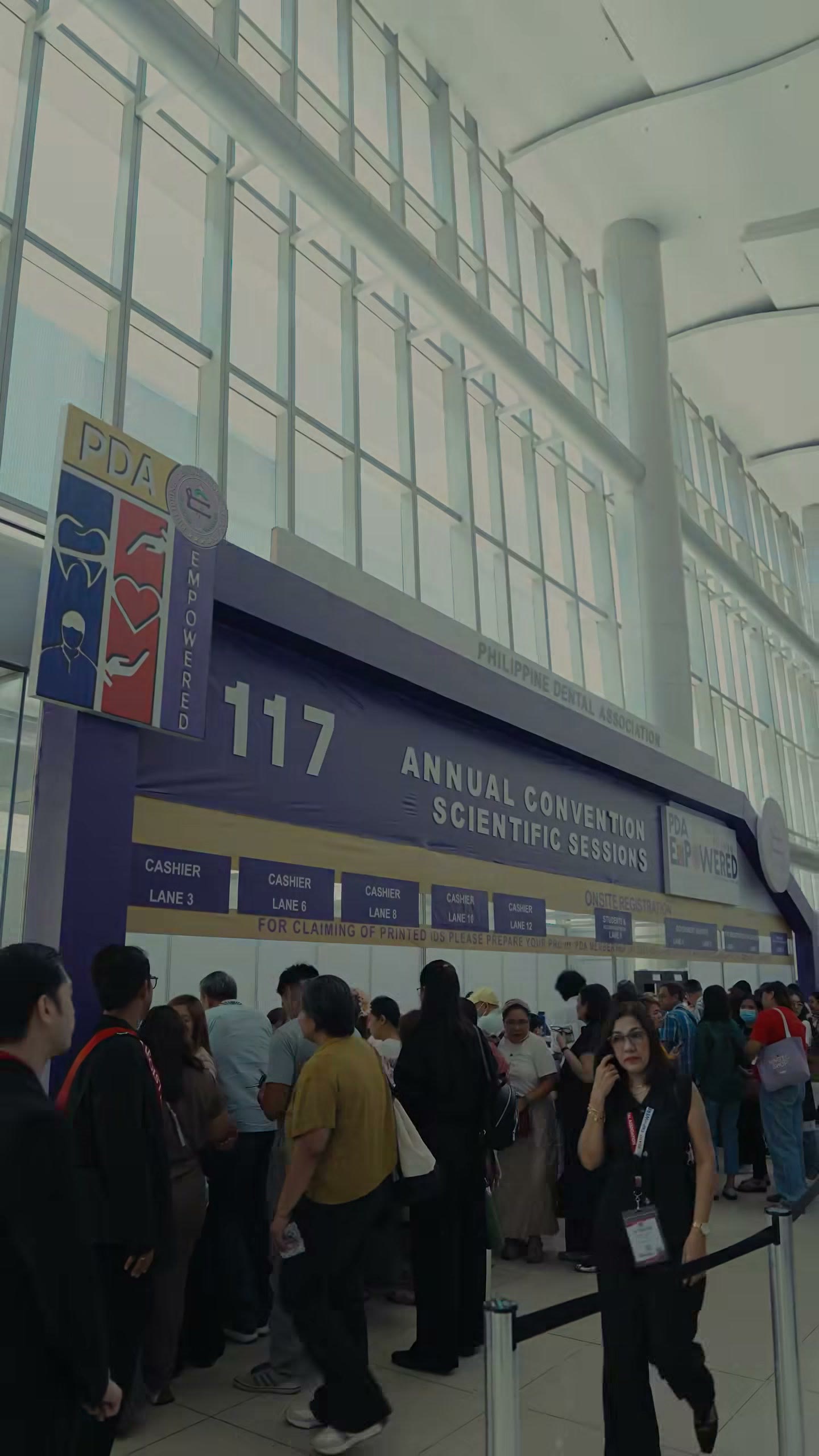 The registration queue under the 117th Annual Convention banner