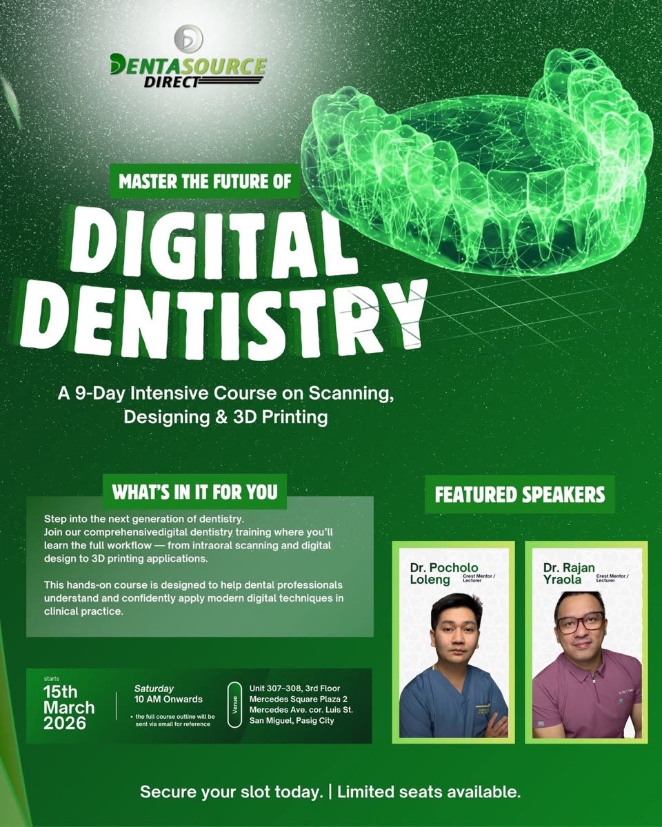 The course poster listing the nine day scanning, designing and 3D printing programme