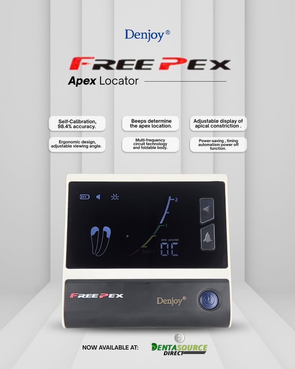 The Denjoy FreePex apex locator with its folding display