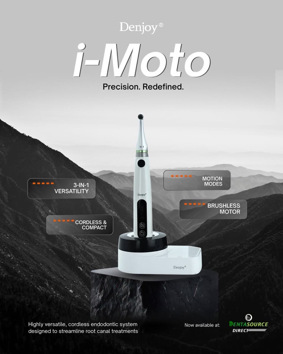 The Denjoy i-Moto cordless endodontic motor with contra angle