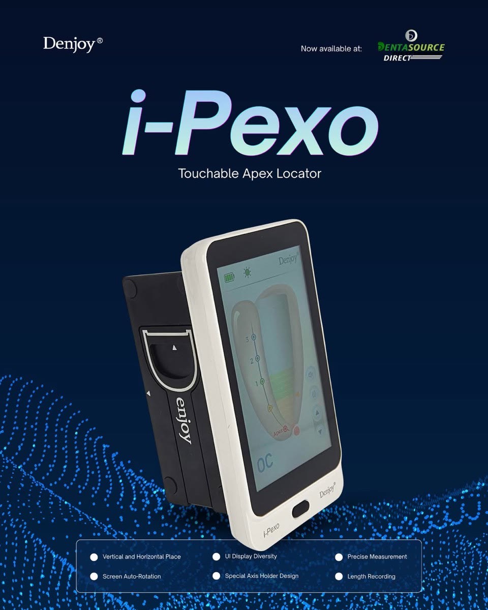 The Denjoy i-Pexo touchable apex locator in stock at DentaSource Direct