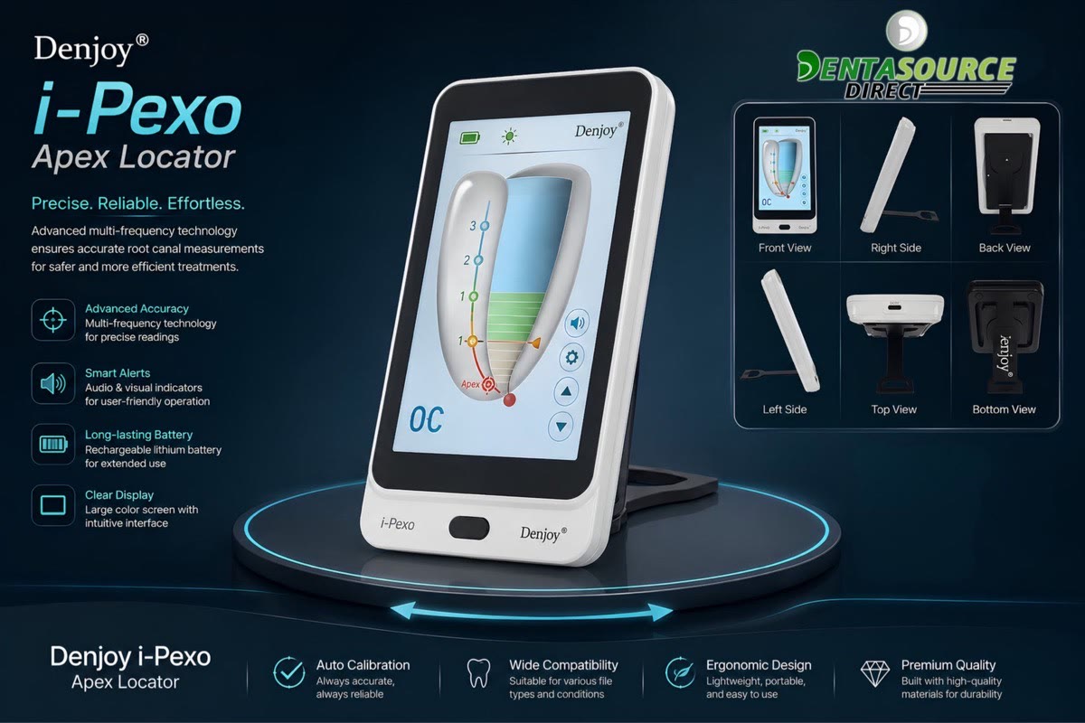 The Denjoy i-Pexo apex locator with its color measurement display