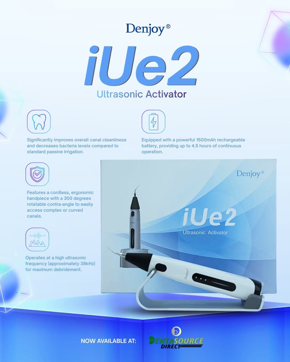 The Denjoy iUe2 cordless ultrasonic activator for canal irrigation