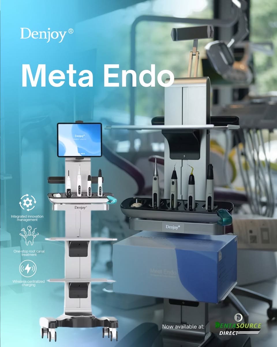 The Denjoy Meta Endo workstation with its docked endodontic devices