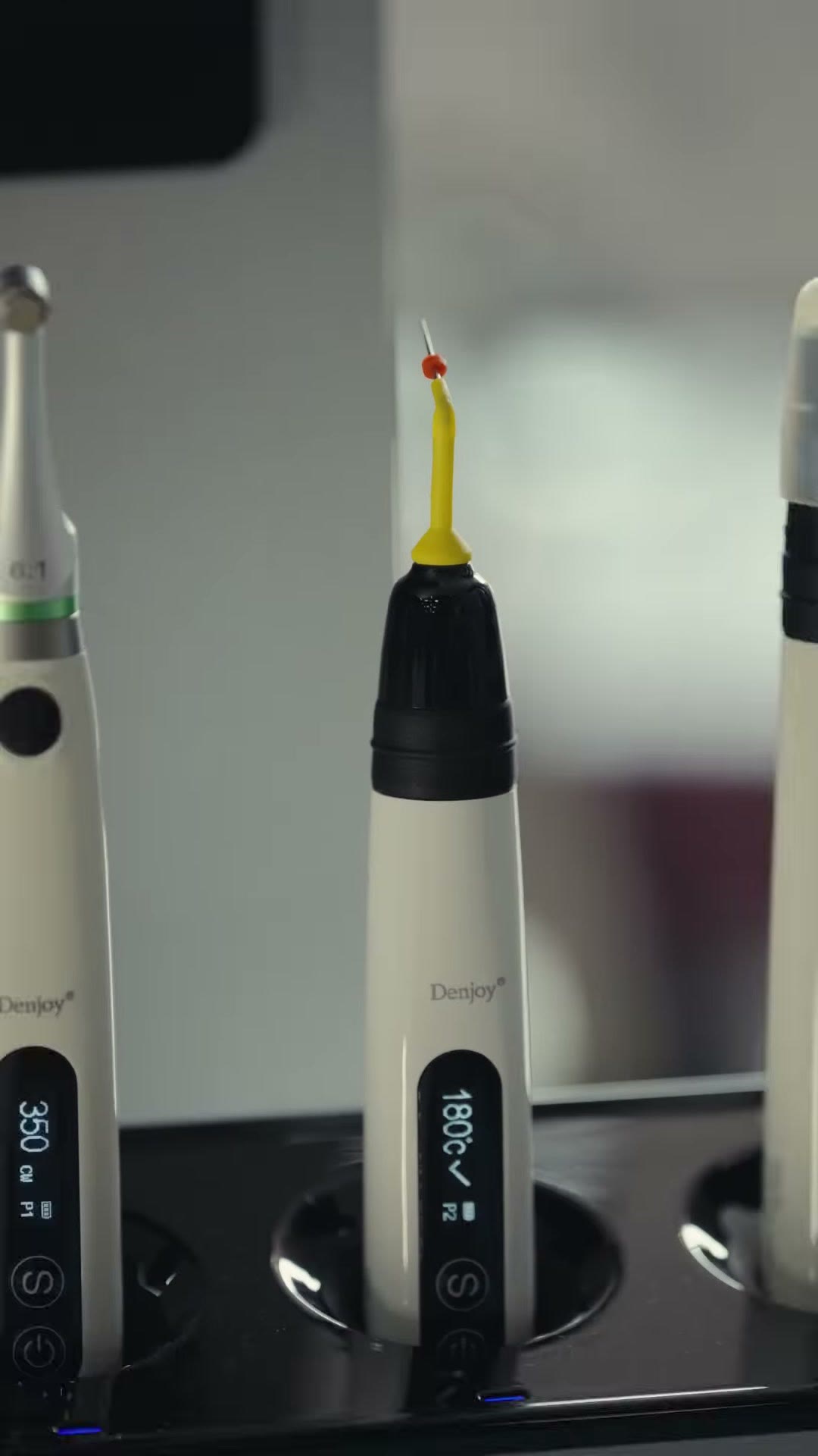 The endo motor readout showing speed during a demonstration