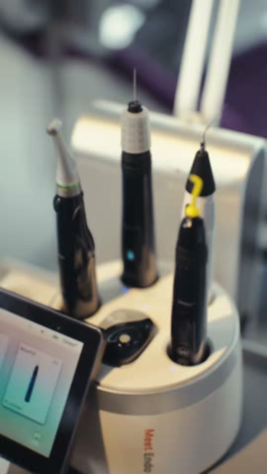 Devices seated in the Meet Endo dock ready for use