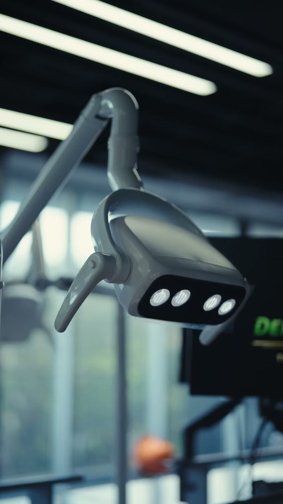 The LED operating light at each station