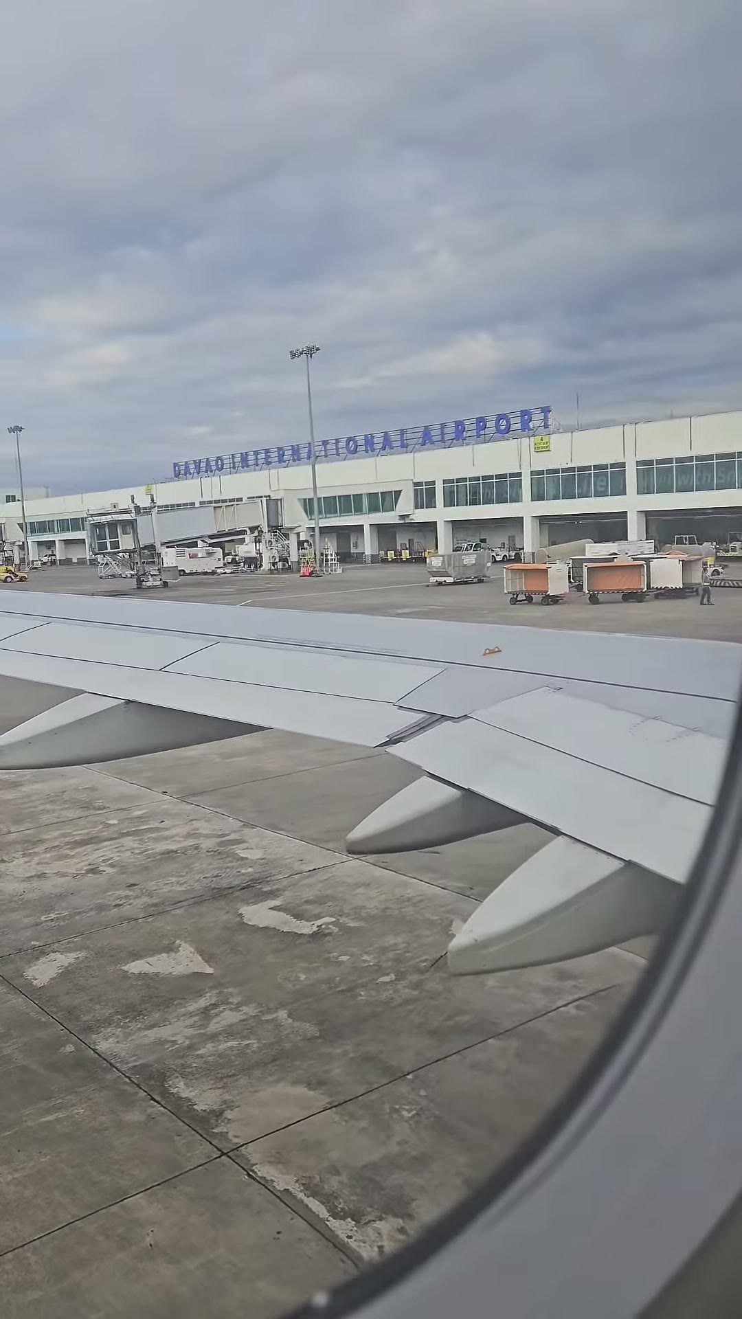 Davao International Airport seen from the aircraft window