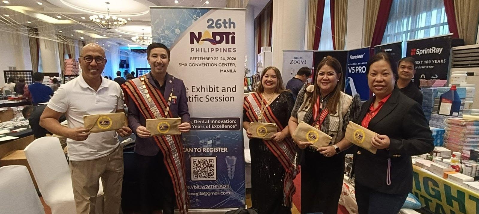 NADTI officers with the 26th banner during the chapter roadshow