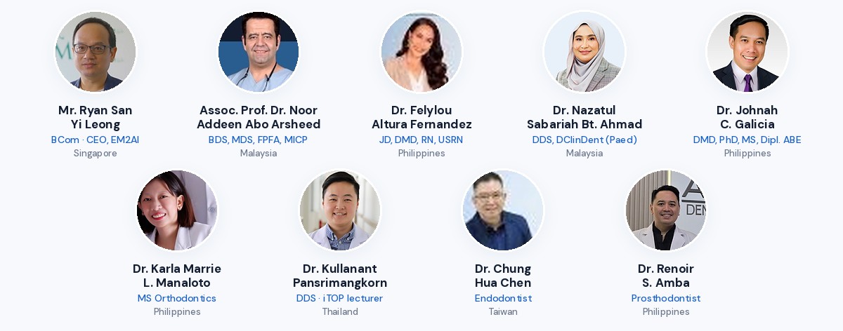 The ten lectures, nine speakers: Ryan San, Noor Addeen Abo Arsheed, Felylou Altura Fernandez, Nazatul Sabariah Ahmad, Johnah Galicia, Karla Marrie Manaloto, Kullanant Pansrimangkorn, Chung Hua Chen and Renoir Amba