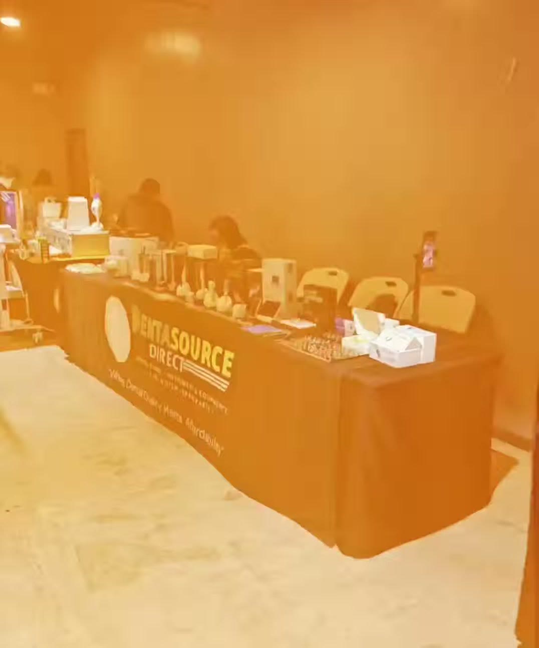 Our table of small dental equipment at the seminar in Vertis North
