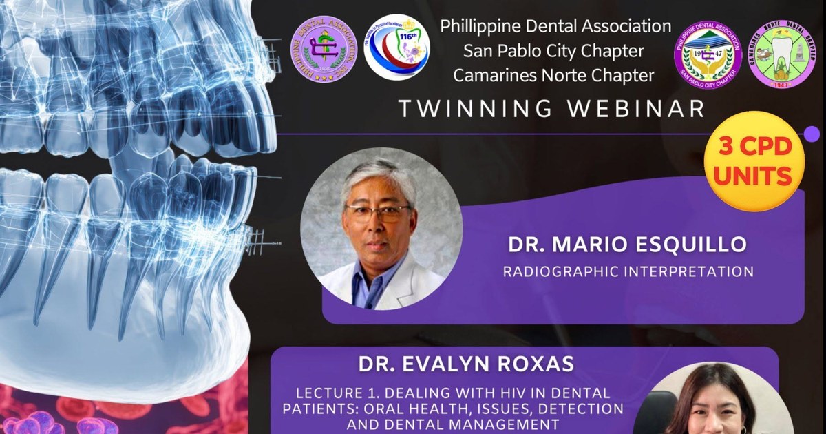 PDA San Pablo City and Camarines Norte Chapters Hold a Twinning Webinar on Radiographs and HIV in the Dental Chair