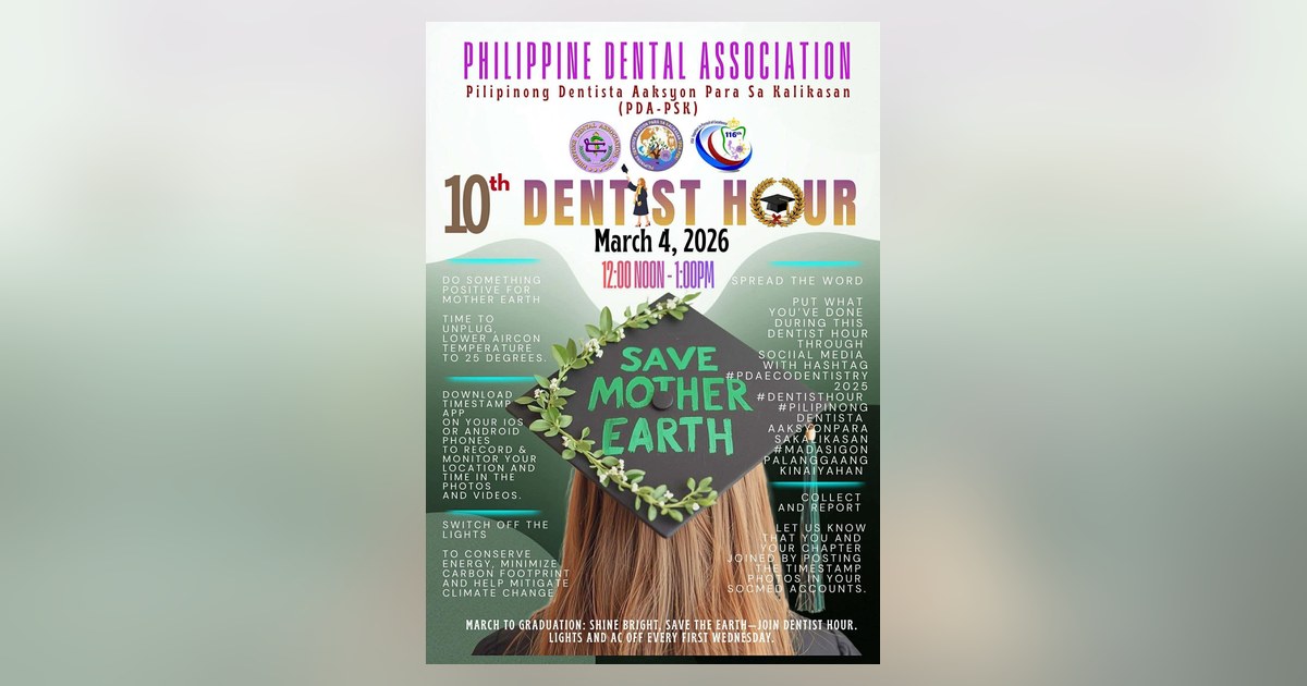 Lights Off at Noon: PDA San Pablo City Chapter Joins the 10th Dentist Hour