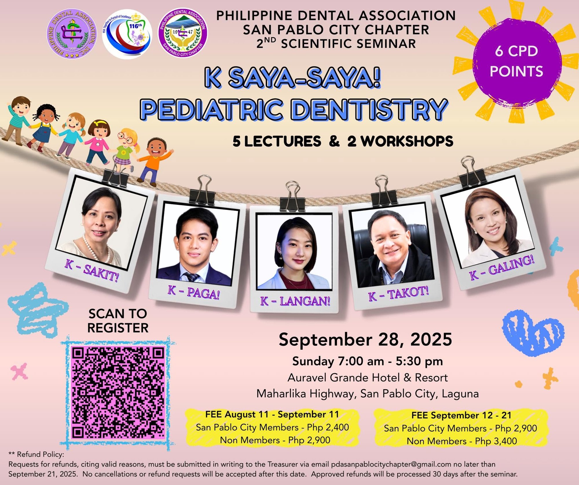K Saya-Saya! Pediatric Dentistry, the chapter's September 2025 seminar