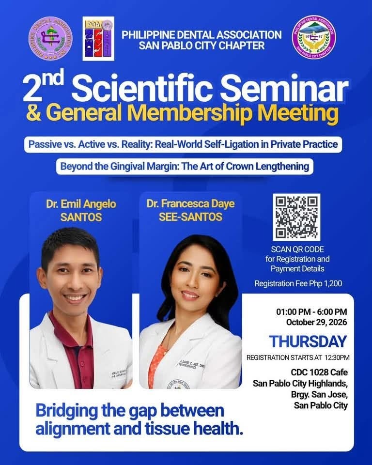 The chapter's poster for the 2nd Scientific Seminar and General Membership Meeting