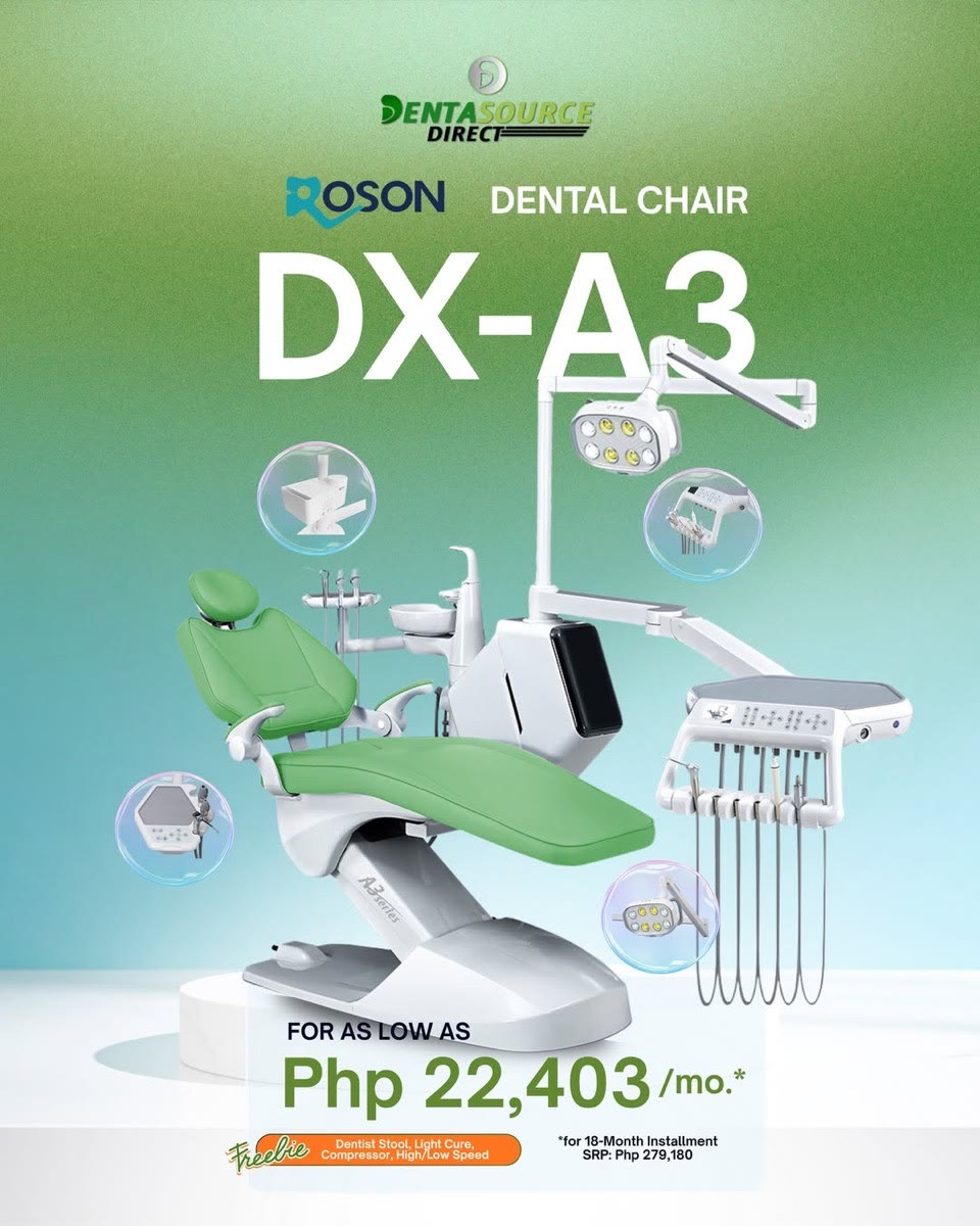 ROSON DX-A3 dental chair offer card for May 2026