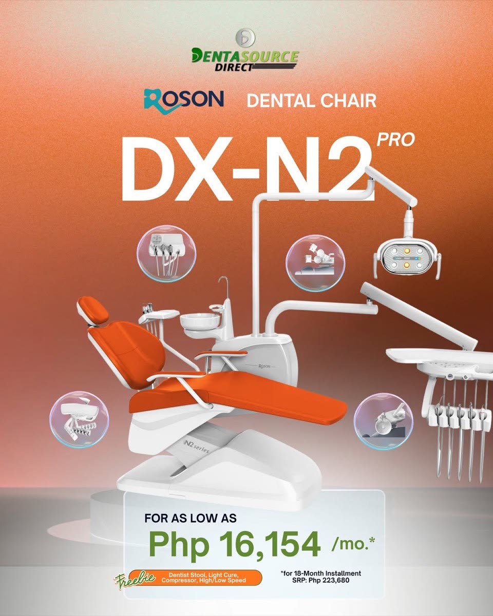 ROSON DX-N2 PRO dental chair in its bold finish