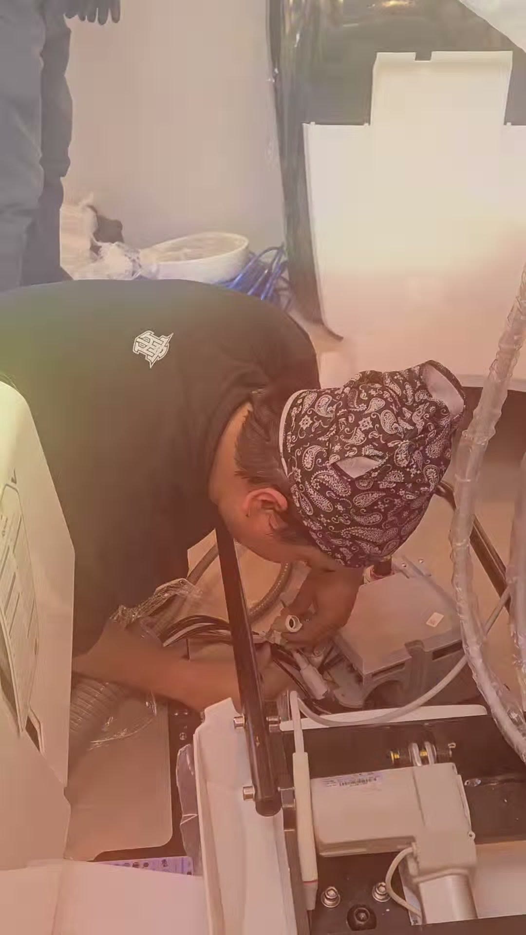 Wiring the base of the DX-A3S during installation