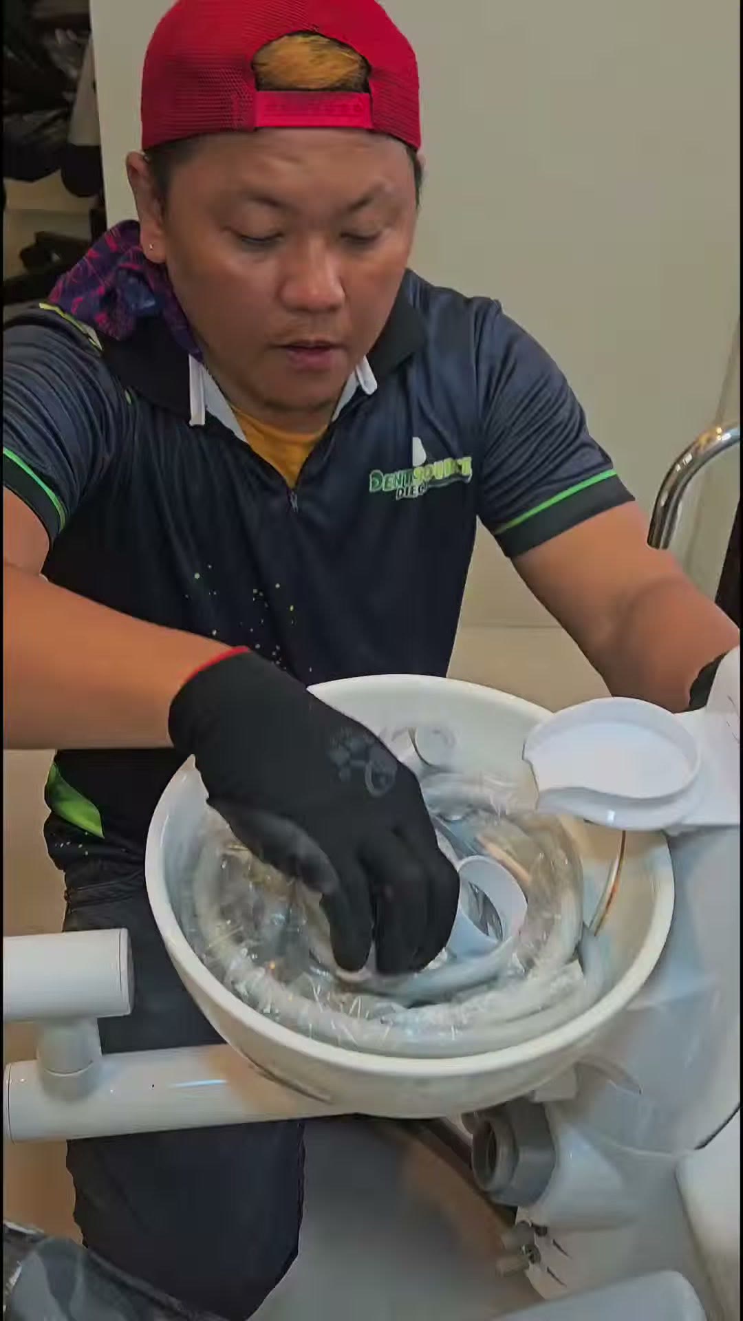 Fitting the ceramic bowl to the DX-A3S