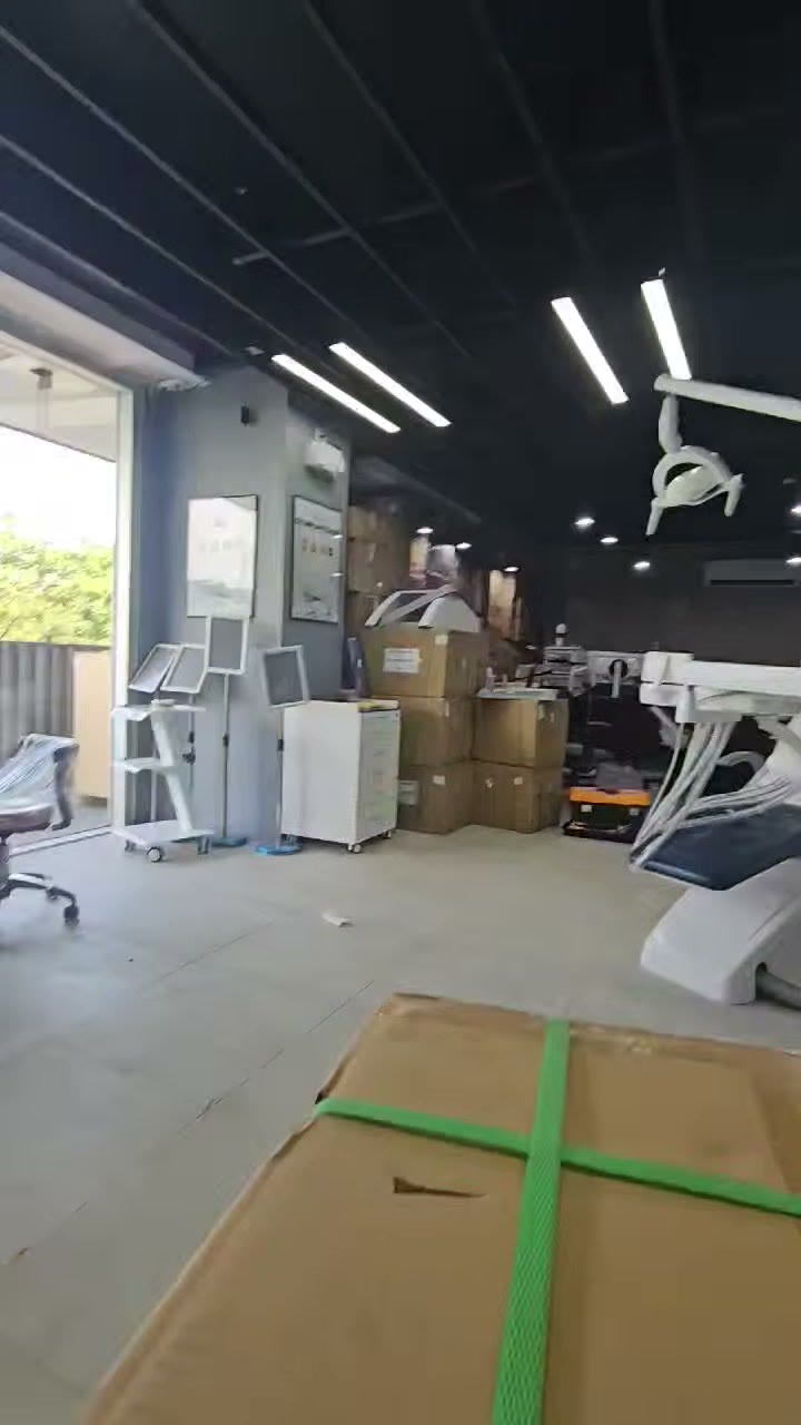 The crated DX-N1 waiting on our warehouse floor
