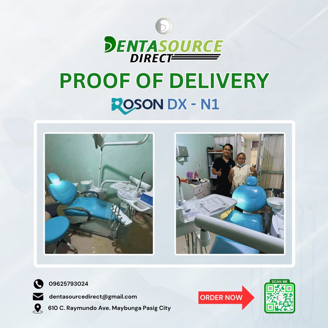 The new ROSON DX-N1 dental chair at Dr. Juvy Pilapil Dental Clinic in Tanay