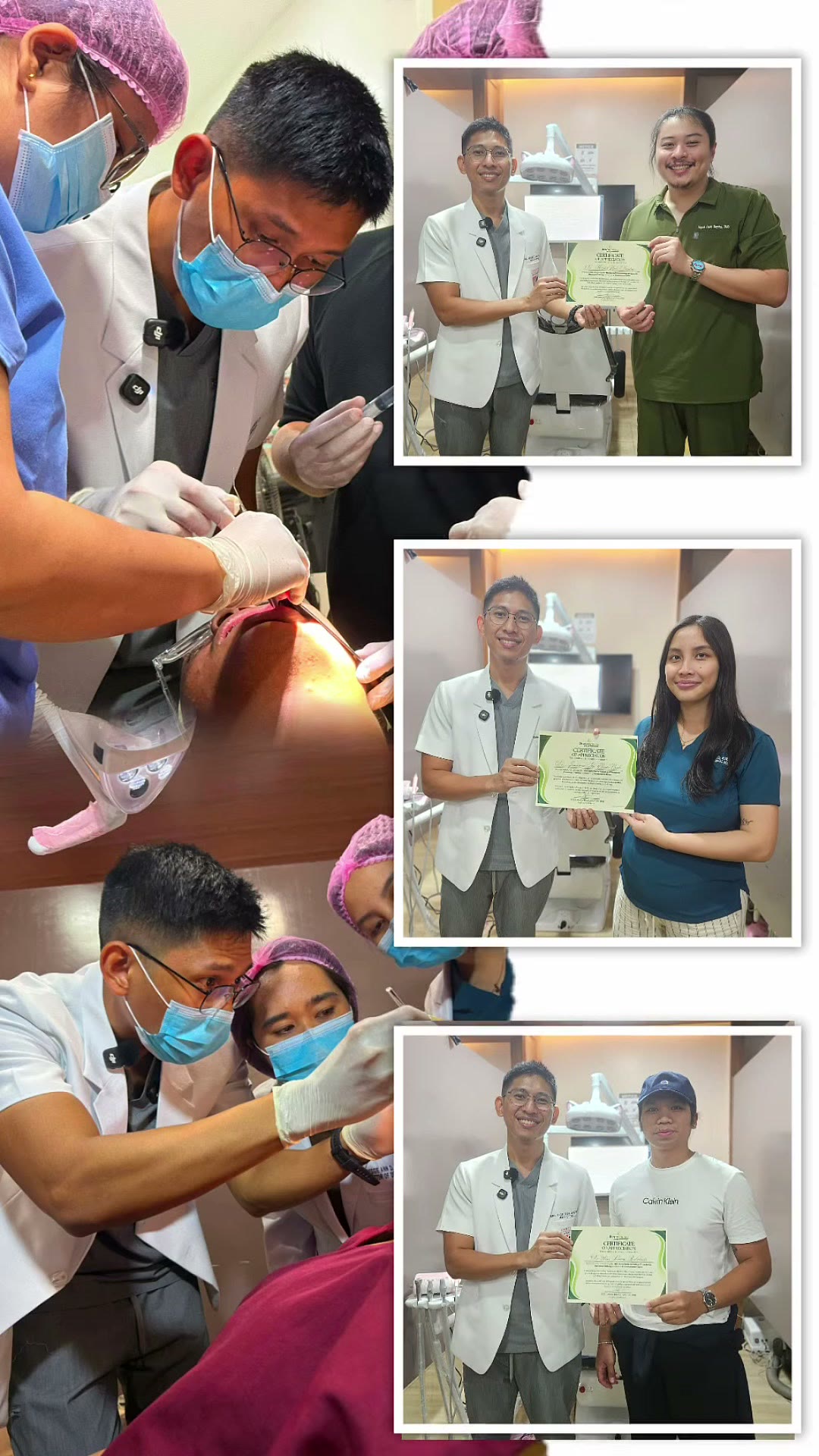 Participants in caps and masks during the supervised live placement session