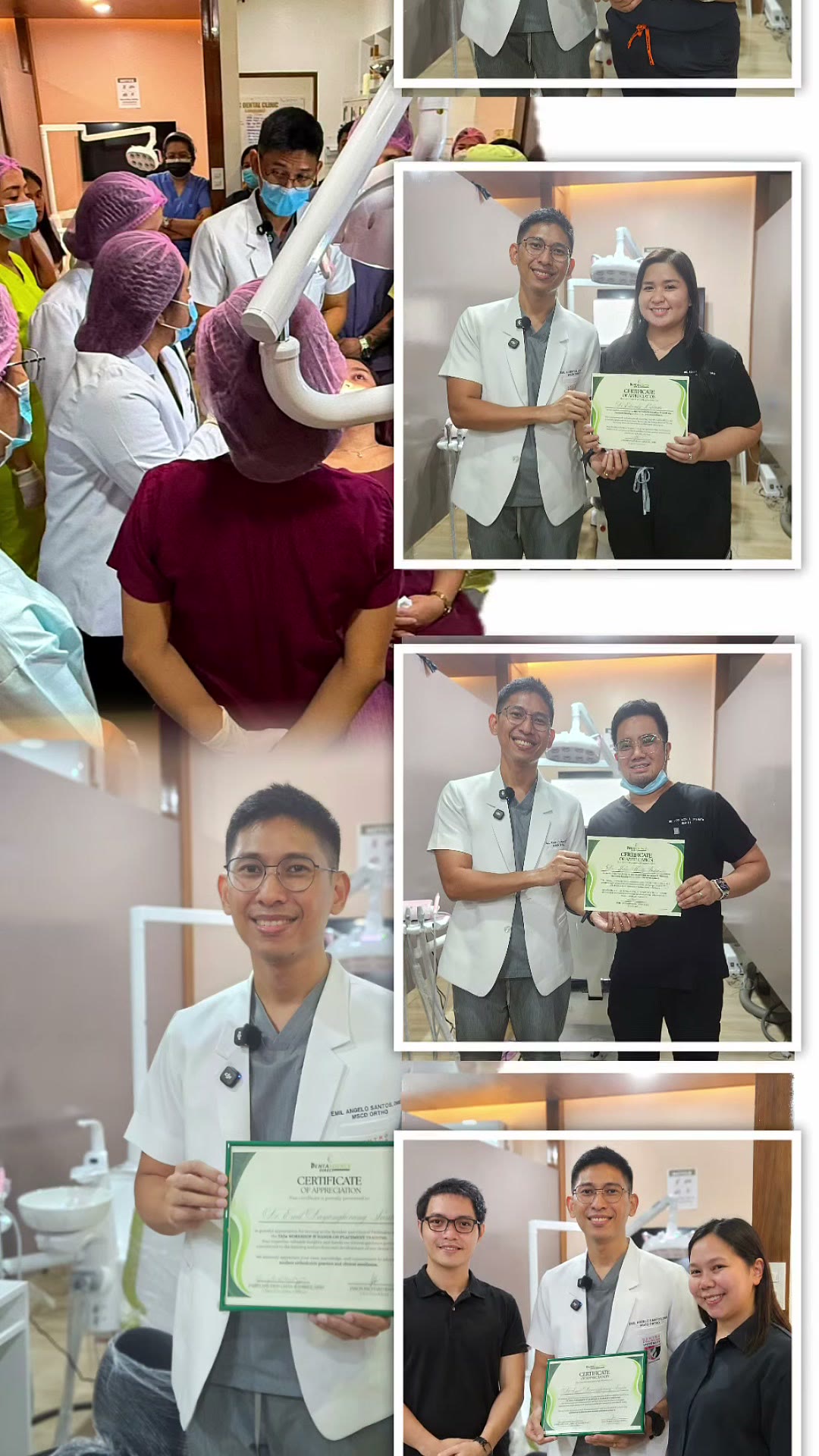 Certificates of completion handed out at the end of the first batch