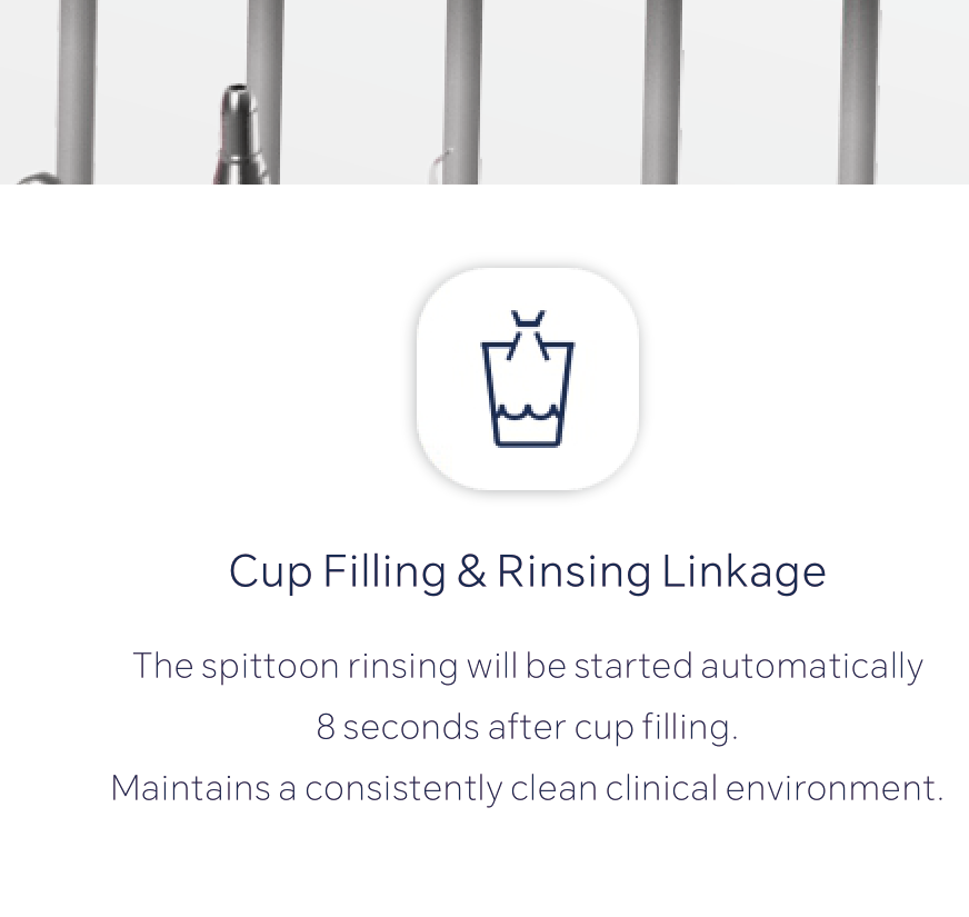 A1 Pro cup filling and rinsing linkage icon card